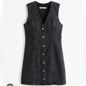 The A&F Mara Denim Vest Mini Dress